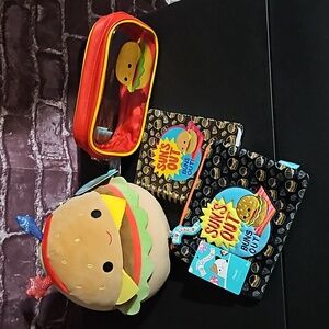 Squishmallow 🎁 Back to School Carl Bundle! 4 piece set